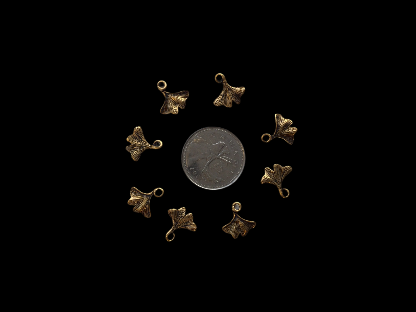 Brass Flower - Ginko Petal Charm