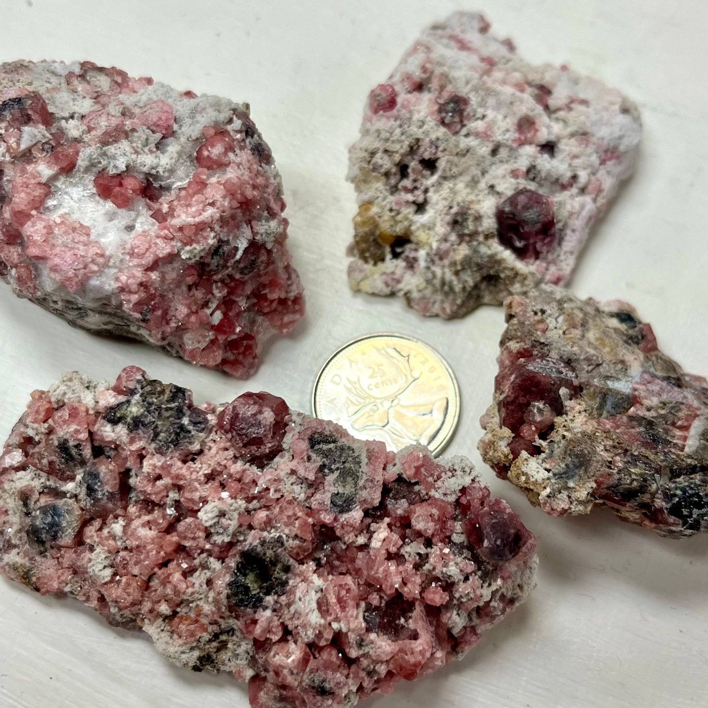 Pink Garnet in Matrix