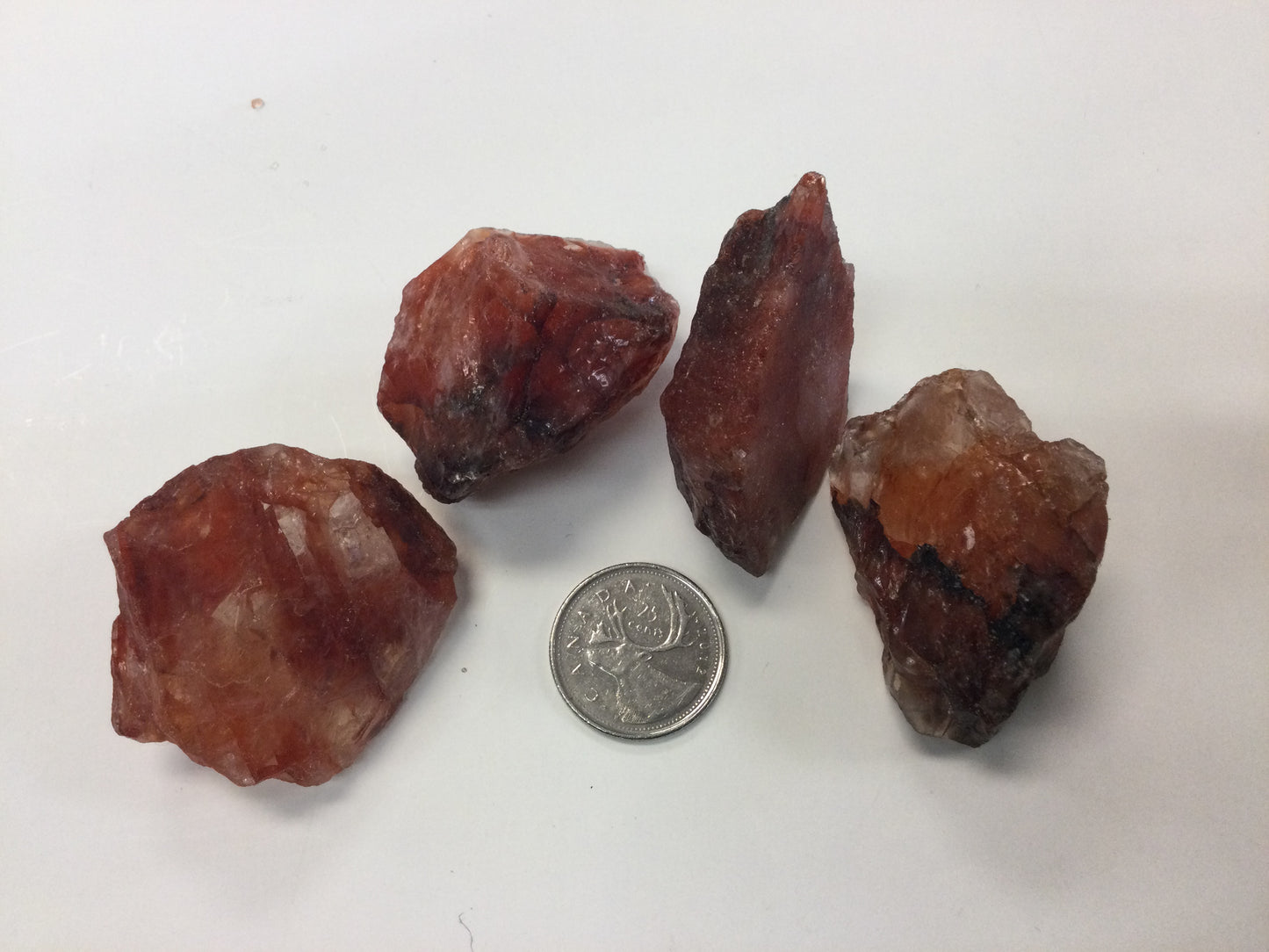 Red Fire Quartz, Rough