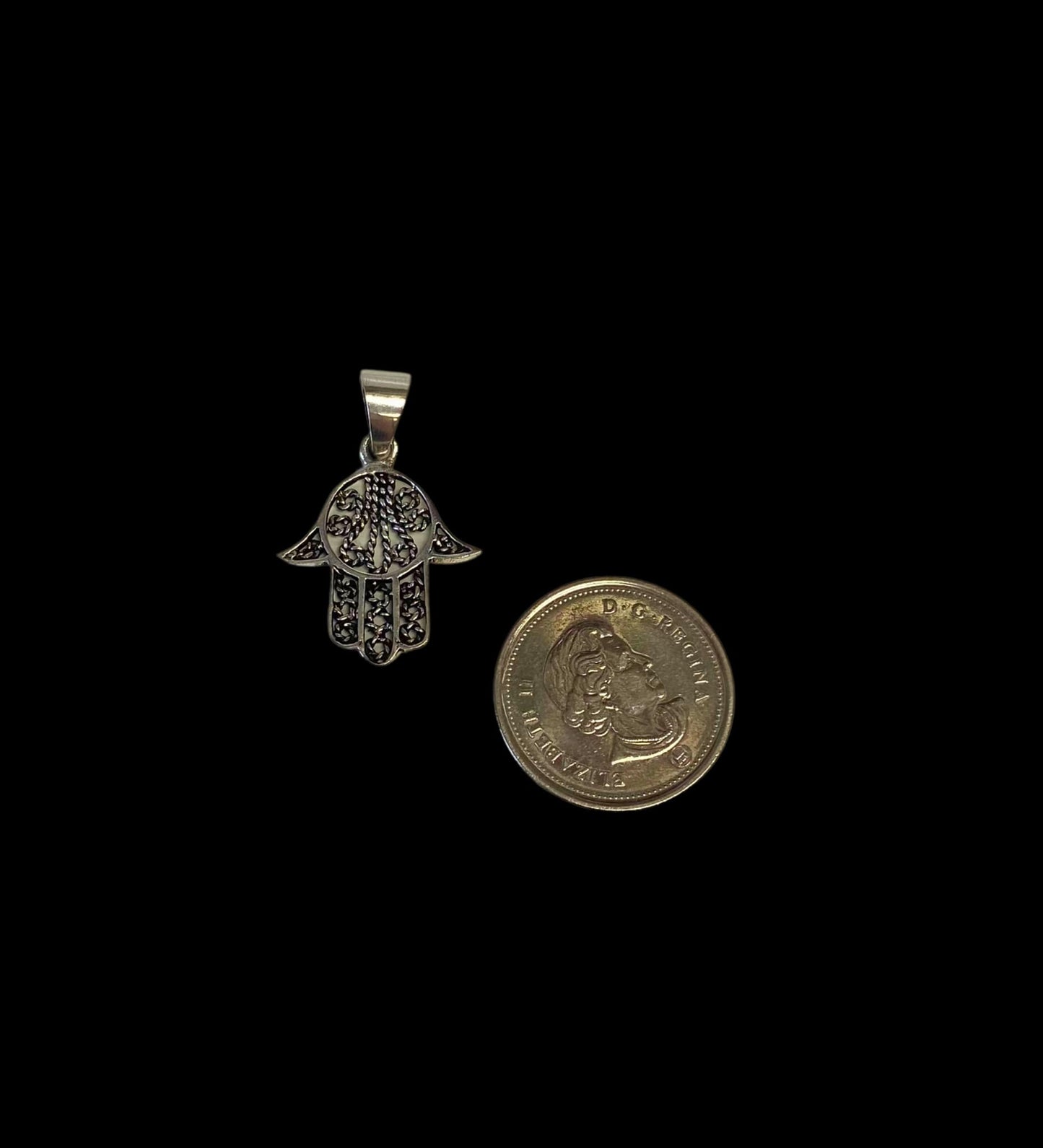 Silver Hamsa Pendant