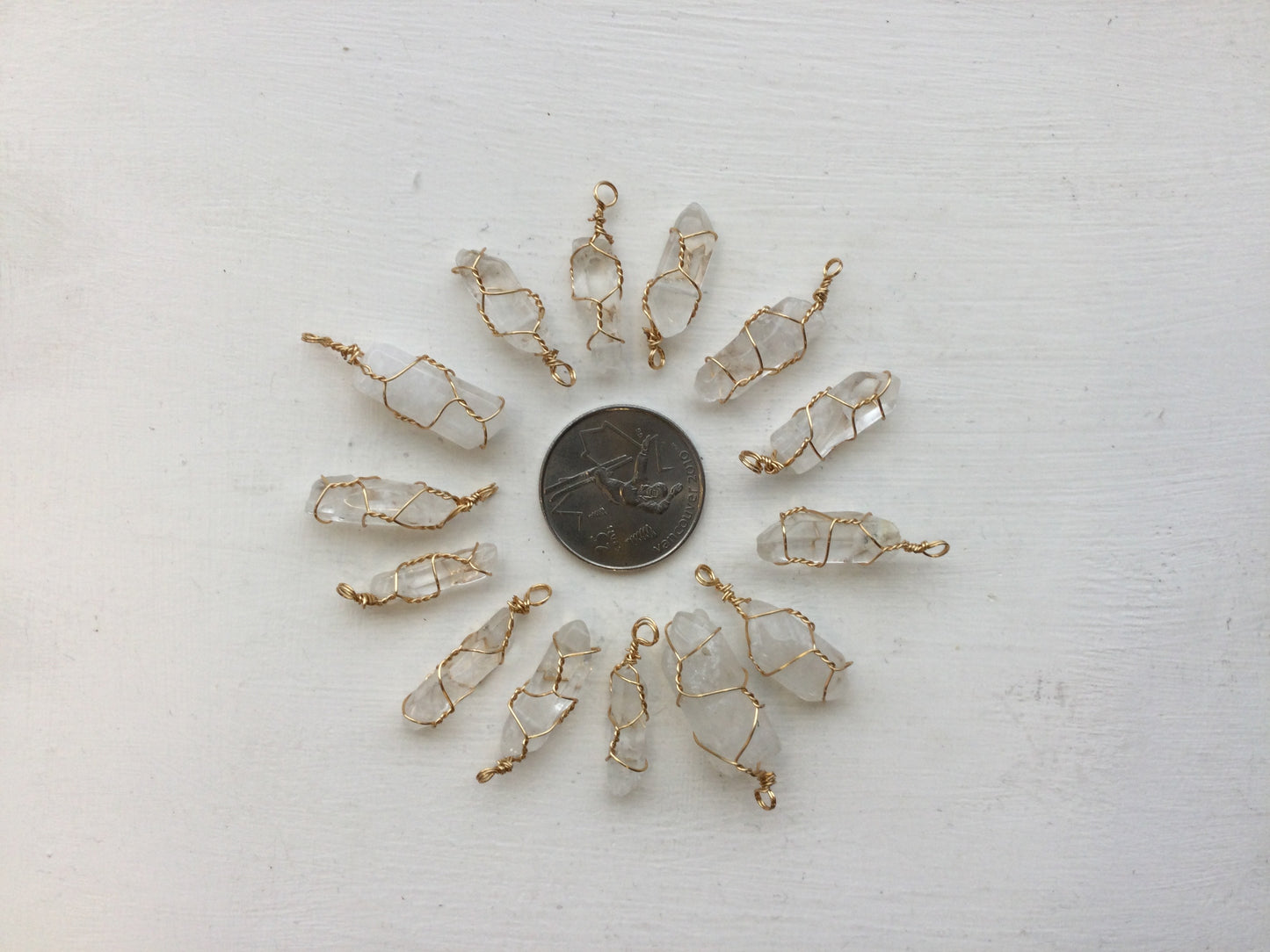 Clear Quartz Wire Wrapped Pendant