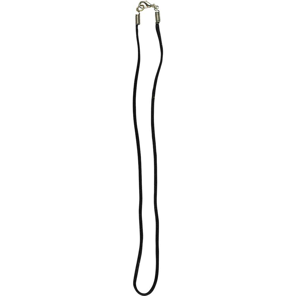 Black 18" Cotton Cord with Clasp