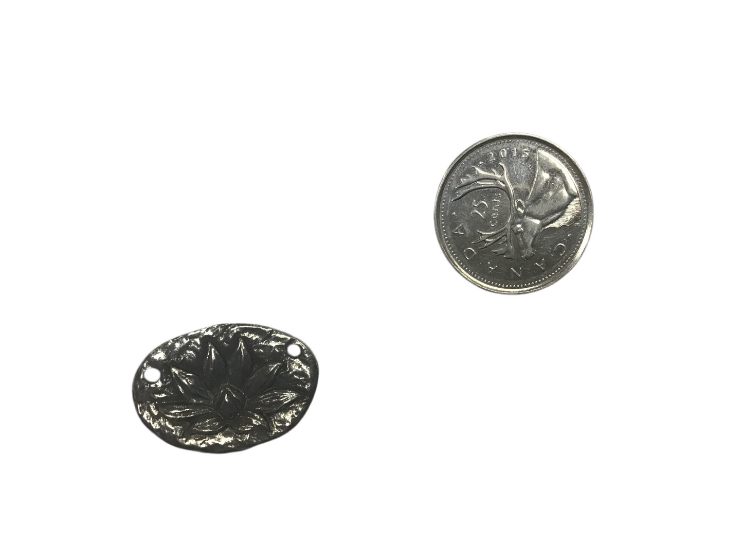 Pewter Lotus Blossom Link