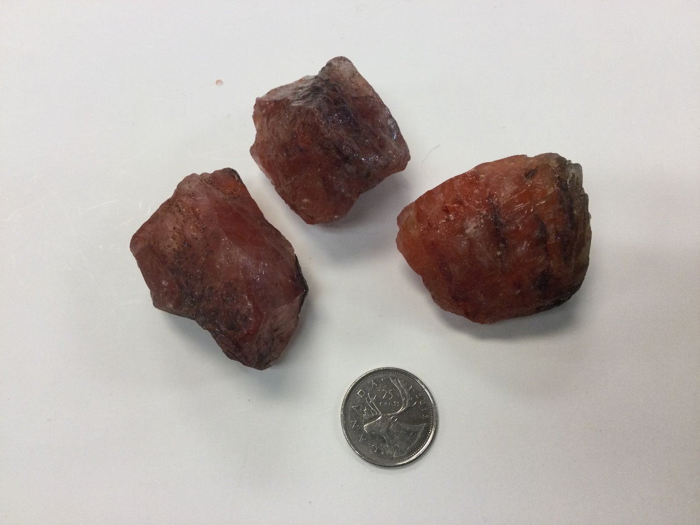 Red Fire Quartz, Rough