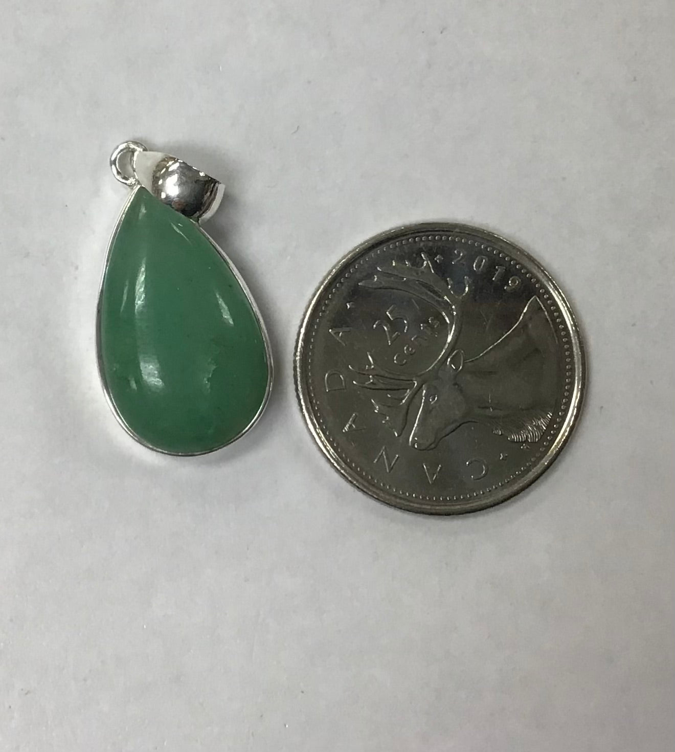 Teardrop Green Aventurine Pendant