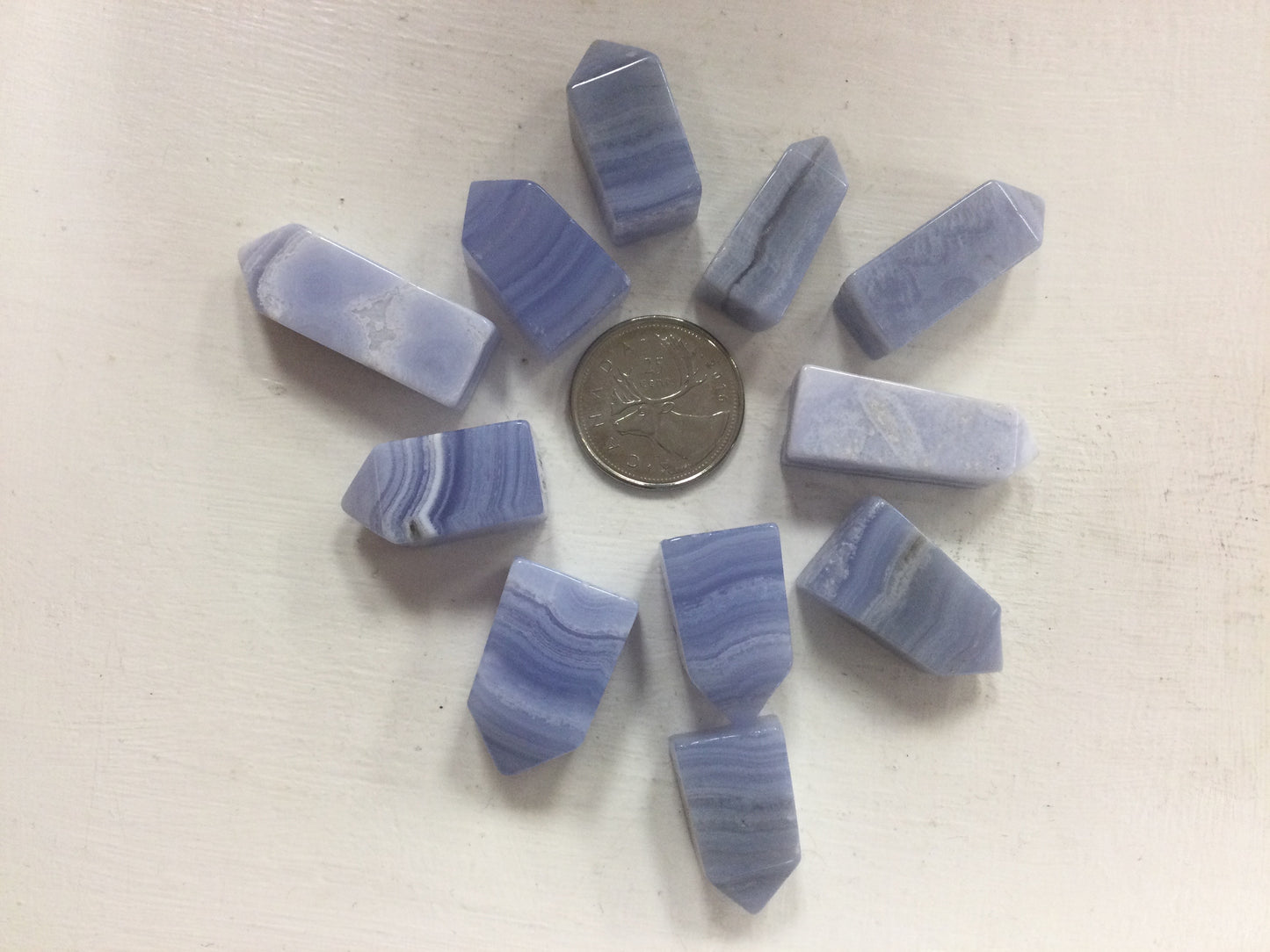 Small Blue Lace Agate Points