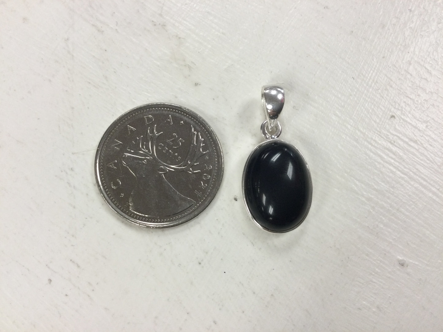 Oval Black Onyx Pendant
