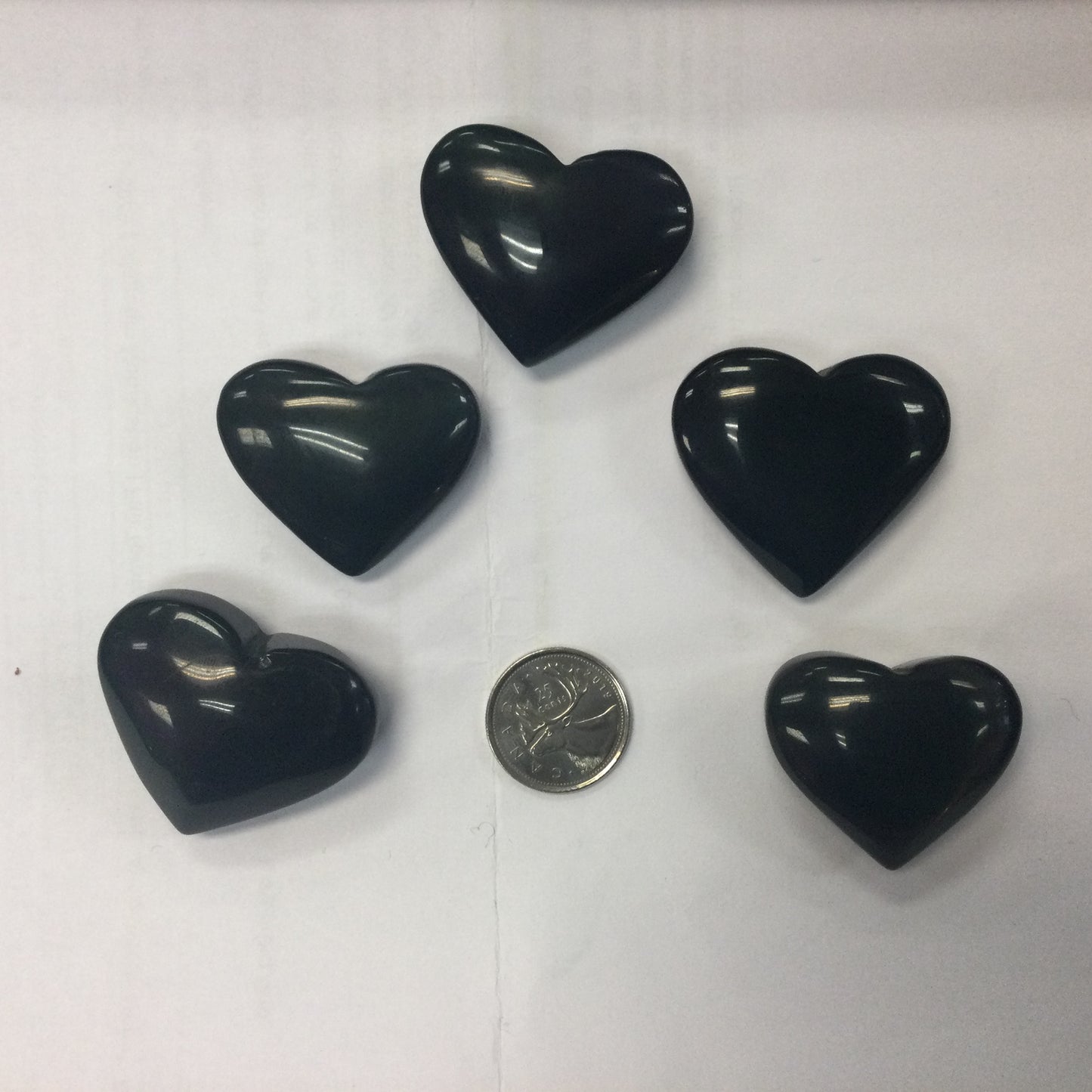 Rainbow Obsidian Hearts