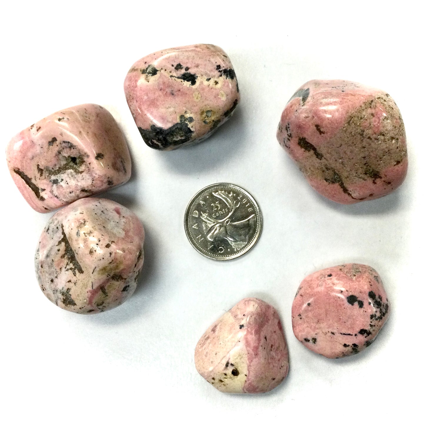 Large Tumbled Pale Rhodochrosite