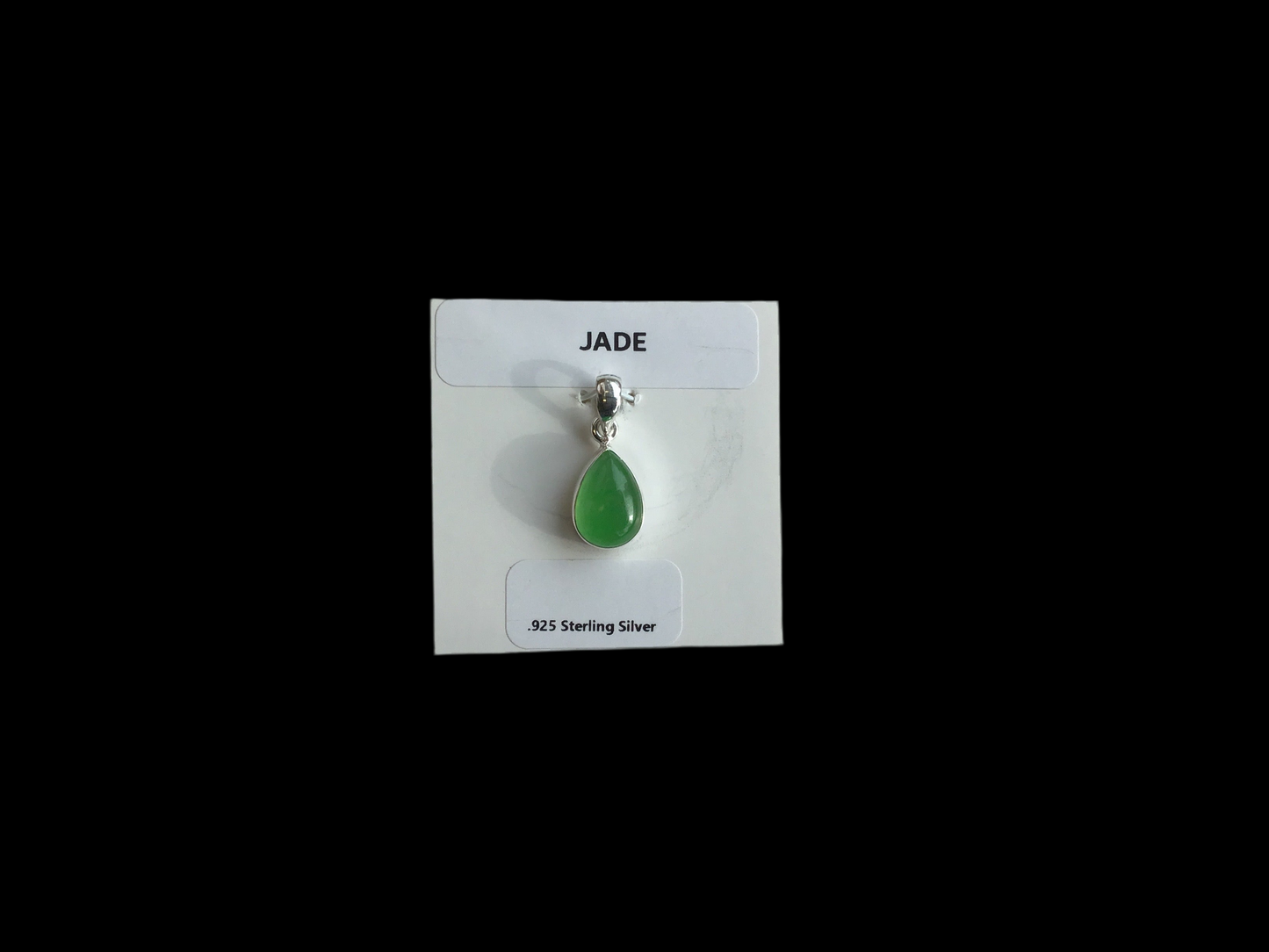 Jade Teardrop Pendant