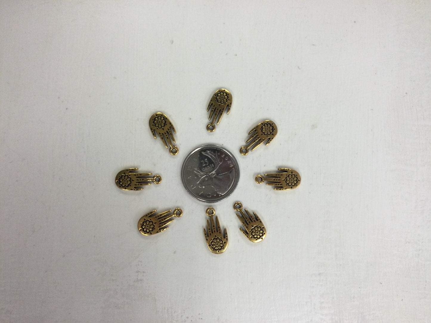 Gold Hand Charm