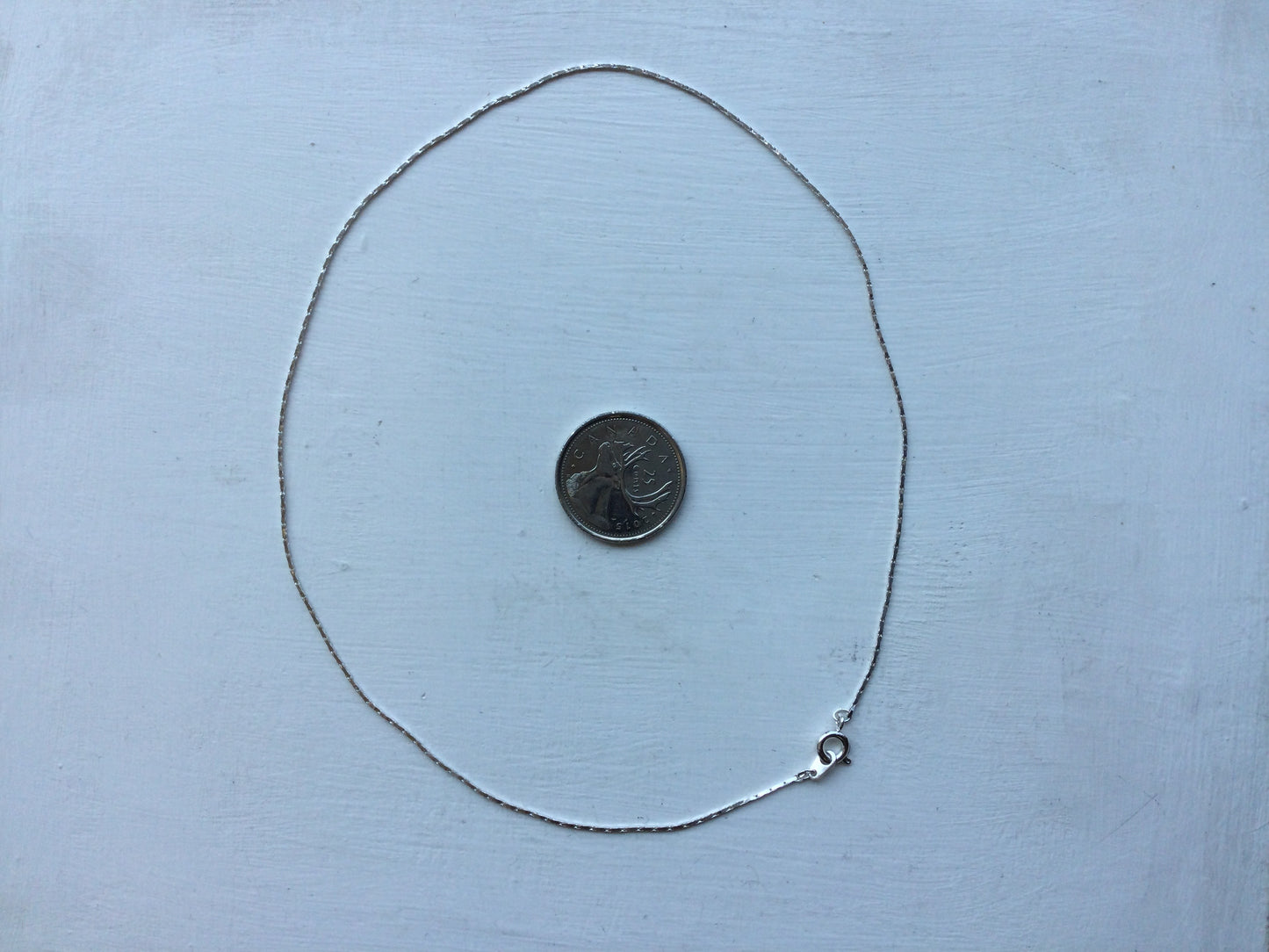 16” Silver-like chain