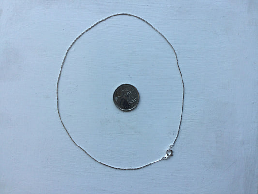 16” Silver-like chain
