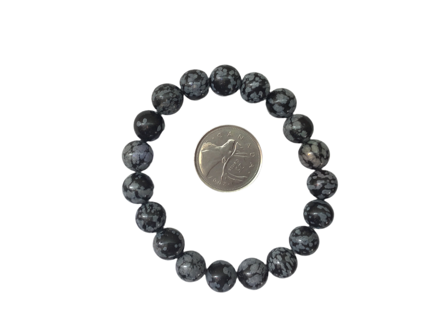 Snowflake Obsidian Bracelet