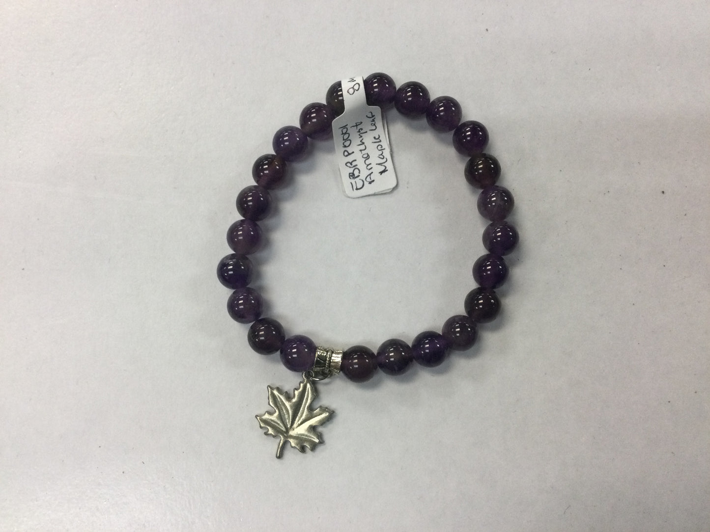 Amethyst Bracelet with Charm