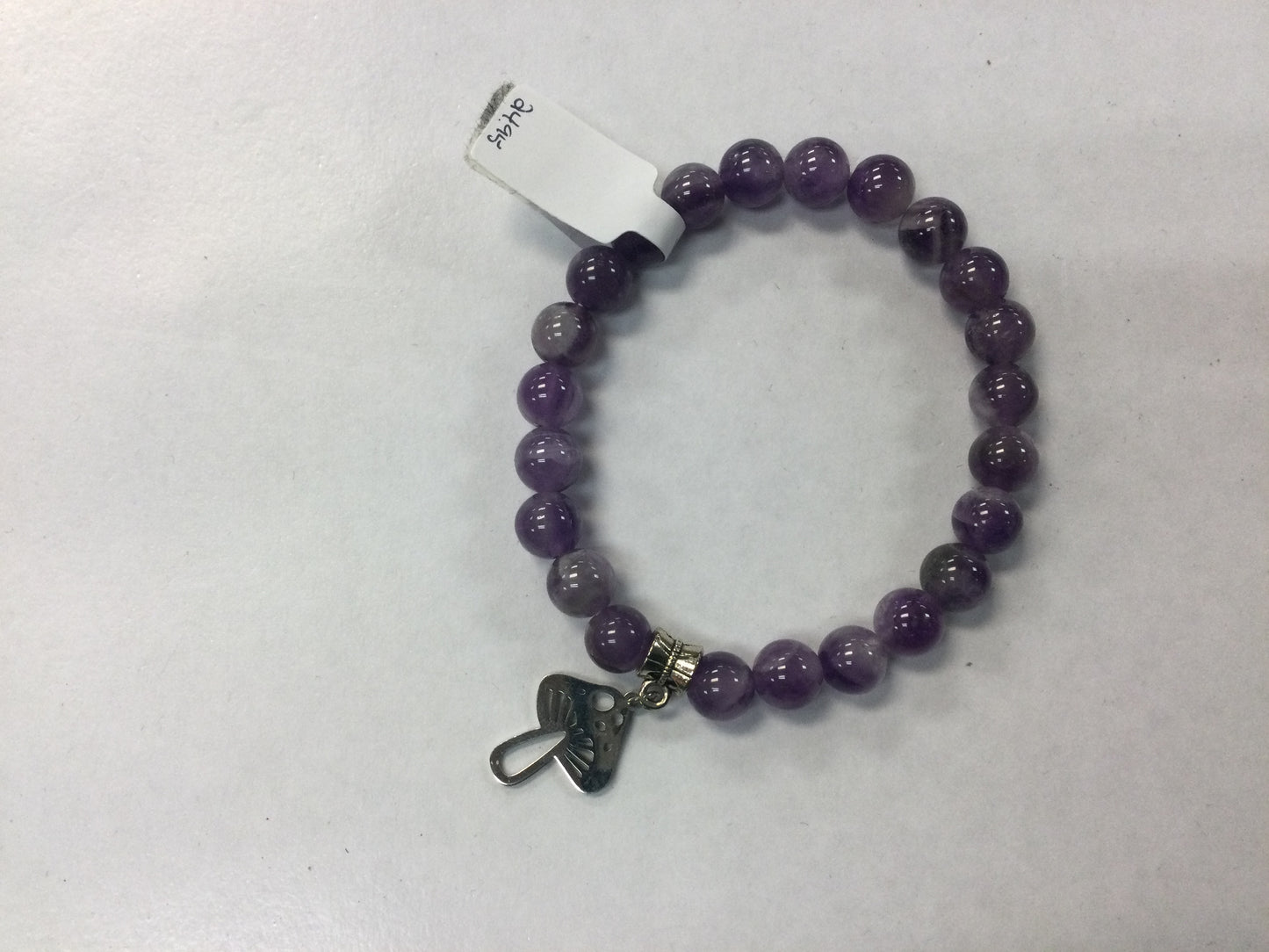 Amethyst Bracelet with Charm