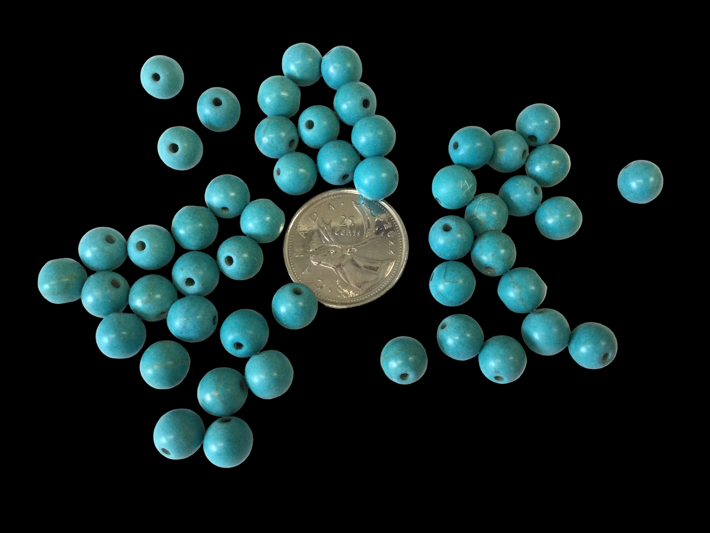 8mm Ceramic “Turquoise” beads