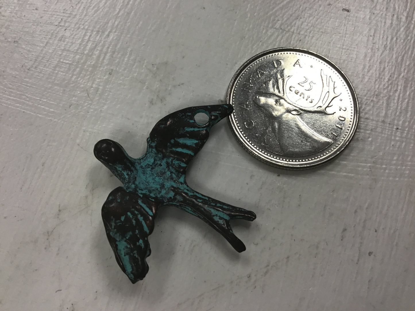 Copper Plated Patina Flying Dove