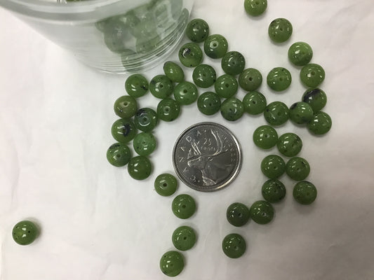 Nephrite Jade Rondelle Beads 4mm