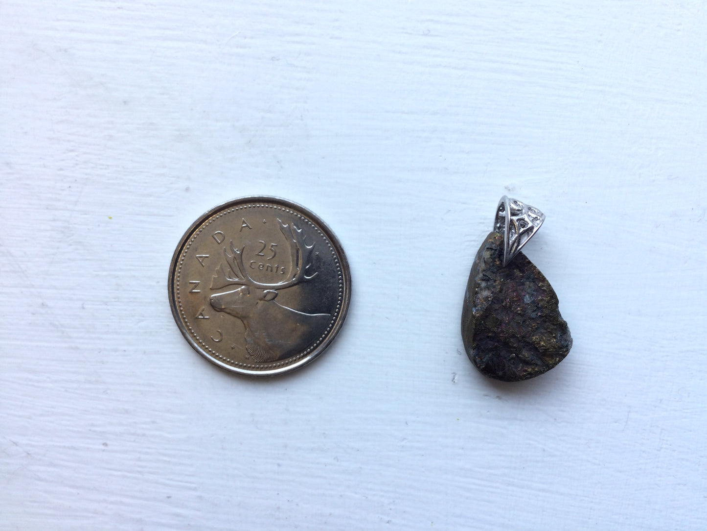 Chalcopyrite Teardrop Pendant