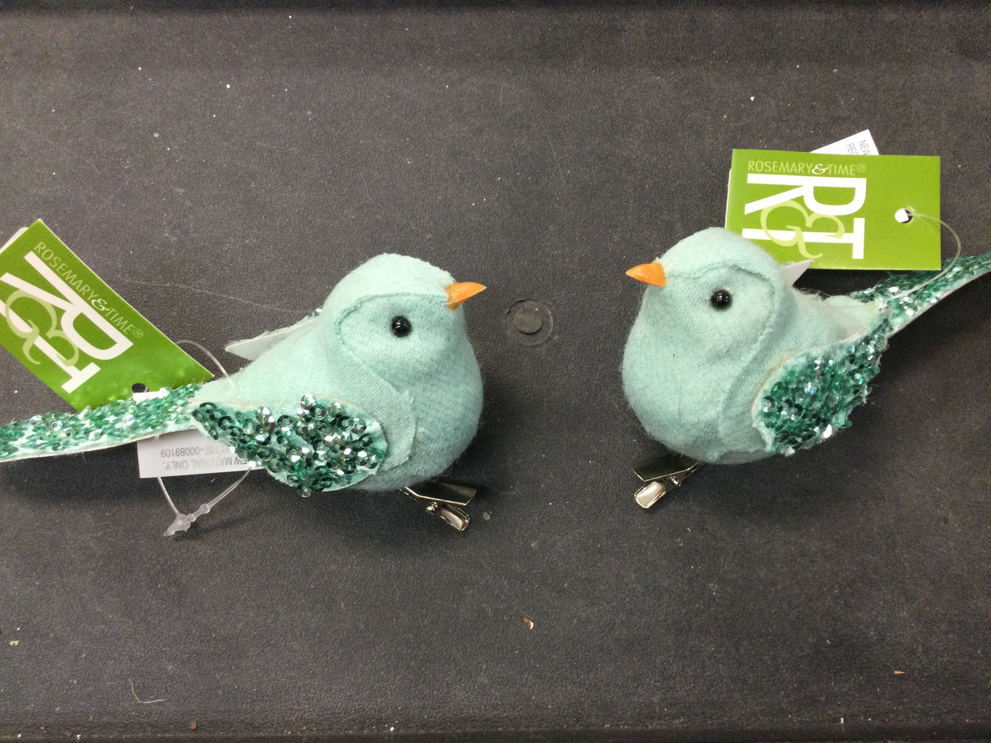 Blue bird on clip