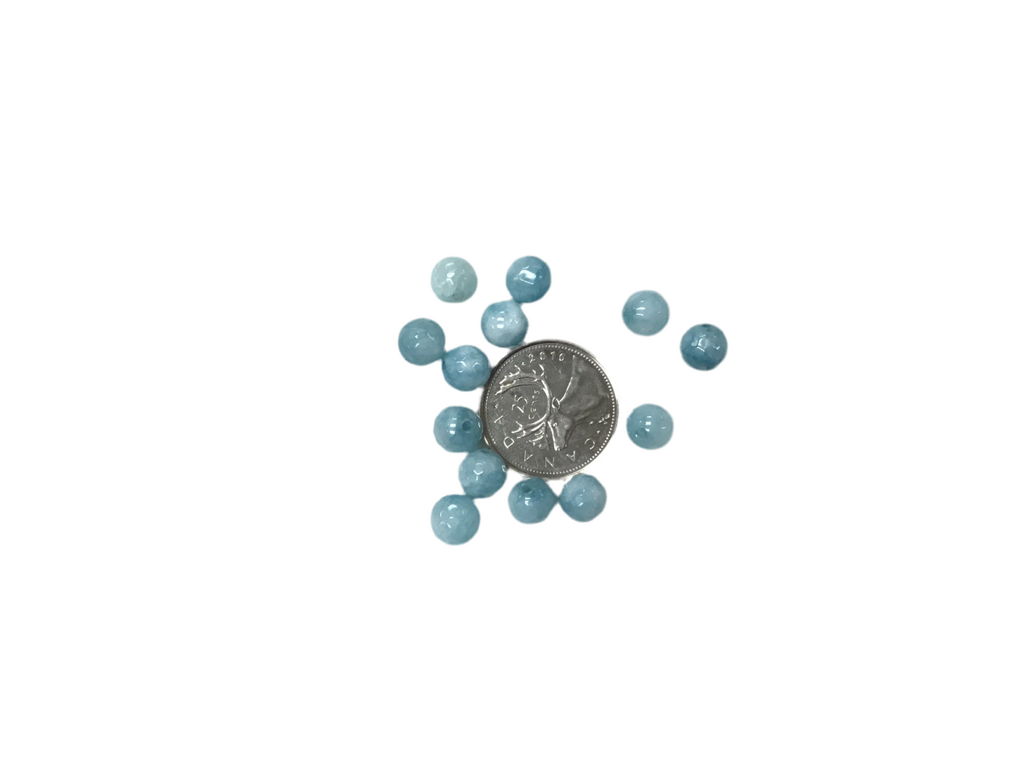 Aquamarine Faceted Bead