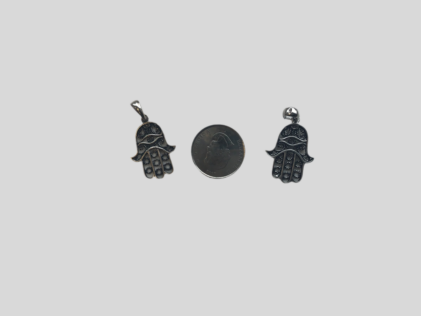 Silver Fatima Hand Pendant