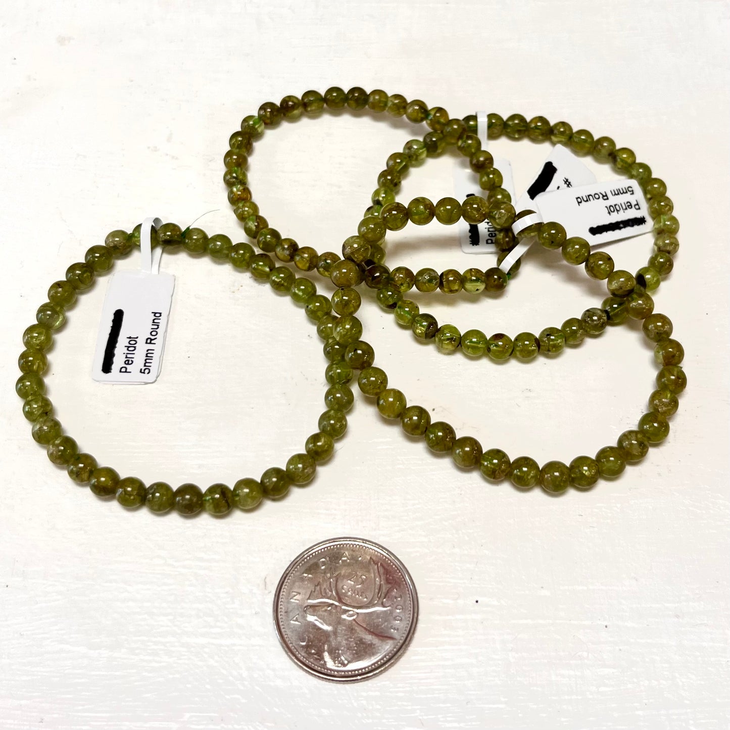 Peridot 5mm Bracelet