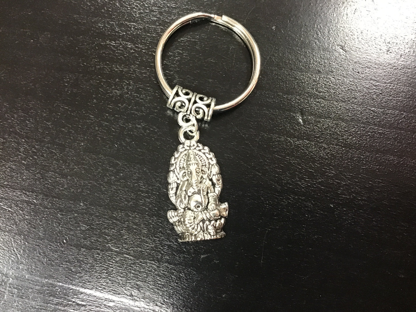 Ganesh key chain silver