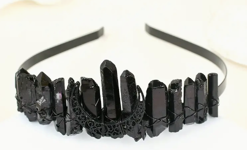 Crystal Aura Crown with Moon Center