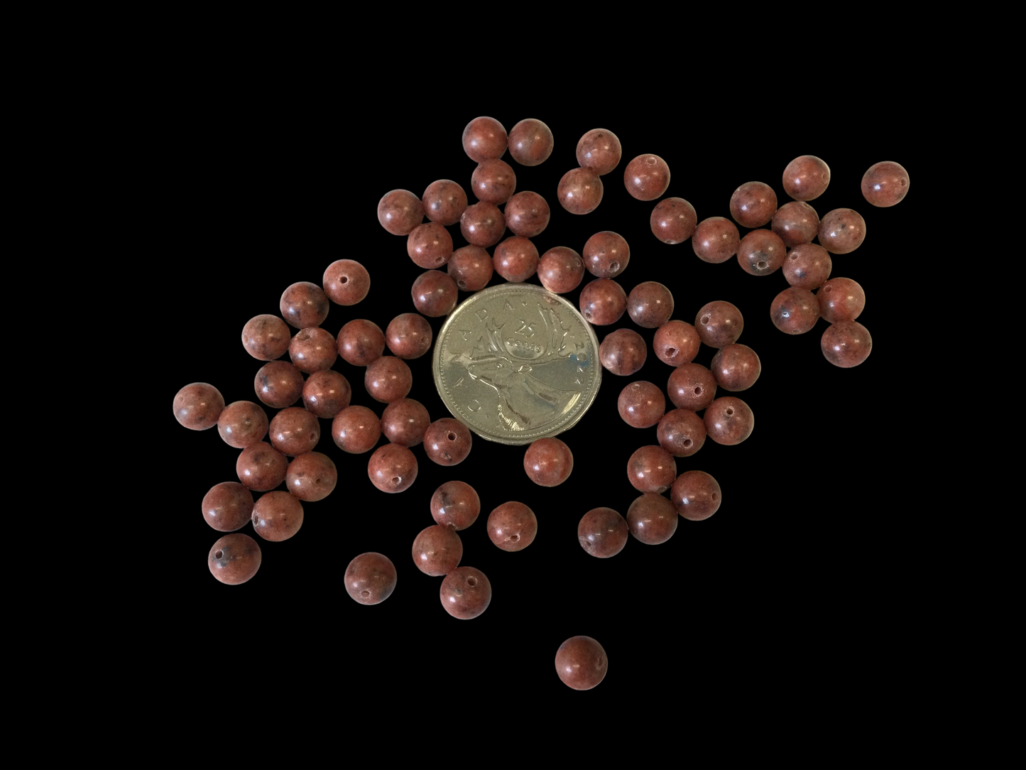 6mm Red Unakite Bead