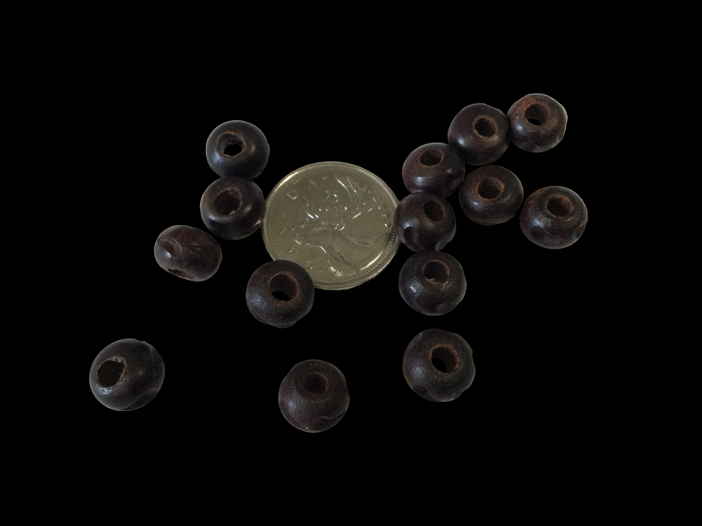 8mm Wood Carved Melon Bead