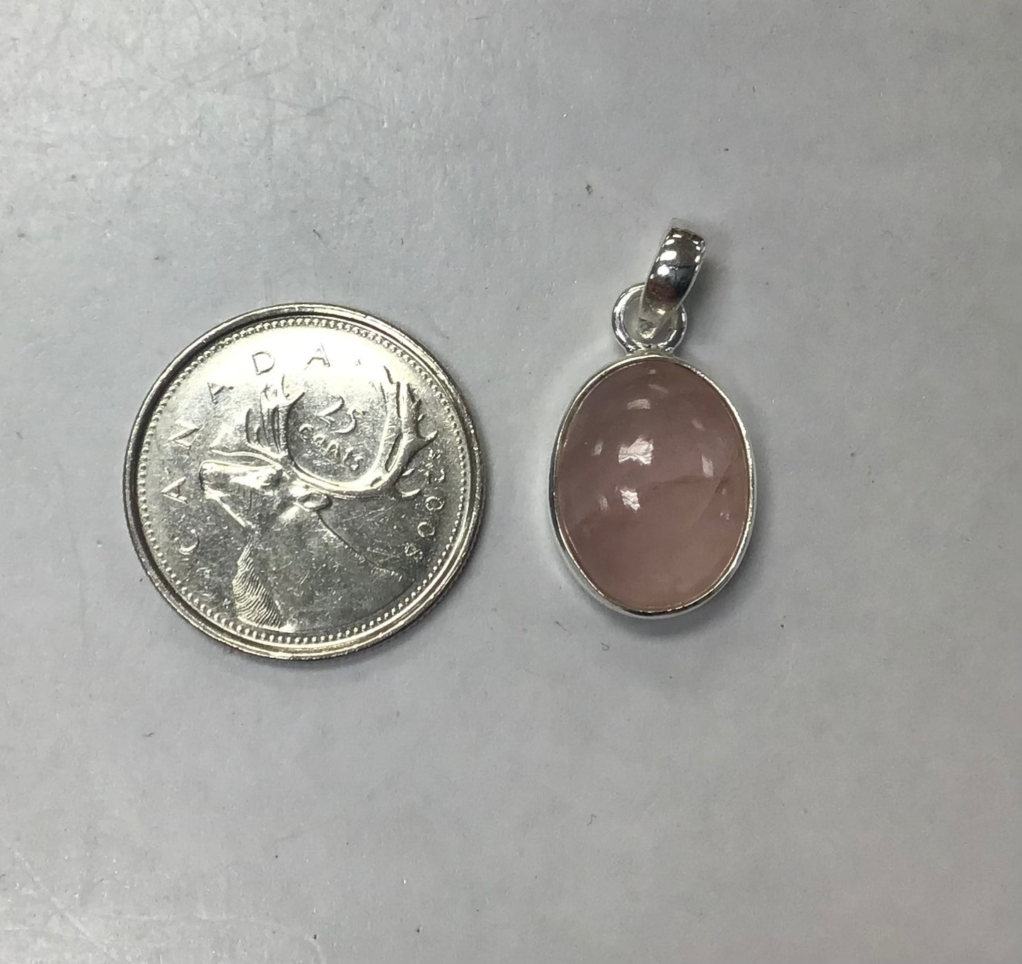 Oval Rose Quartz Pendant