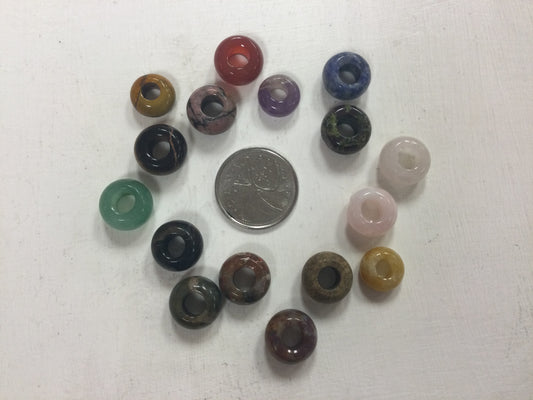Assorted Crystal Donut Beads