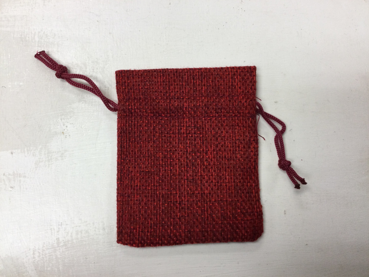 Burlap Style Drawstring Bag