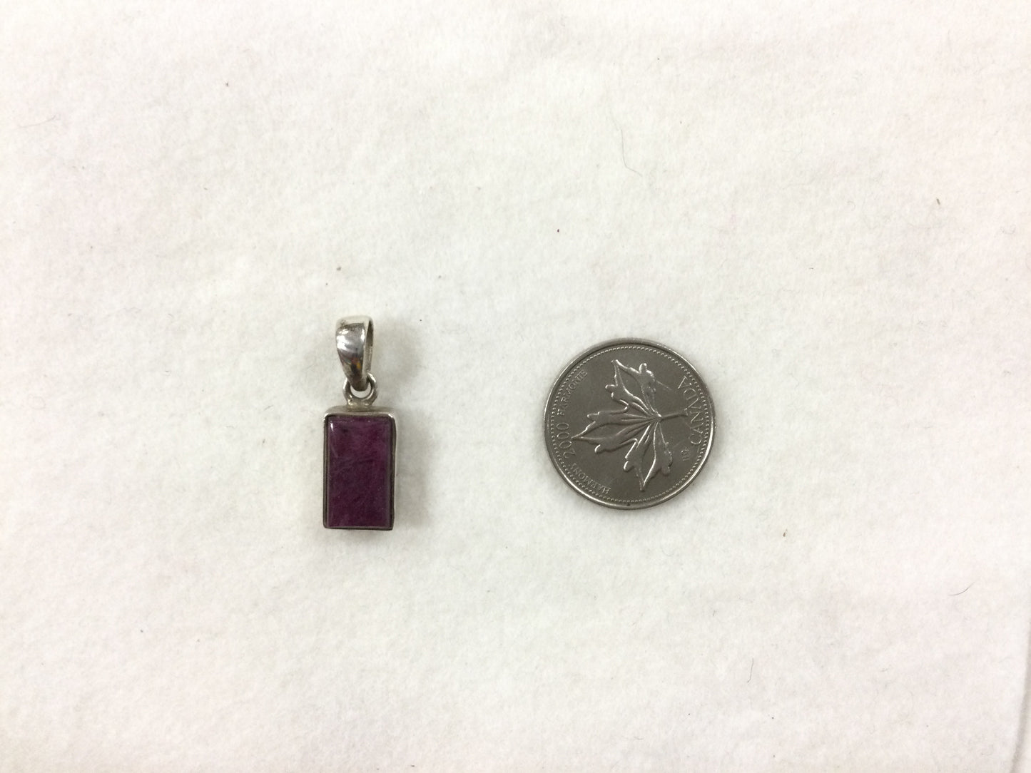 Ruby Pendant set in Silver