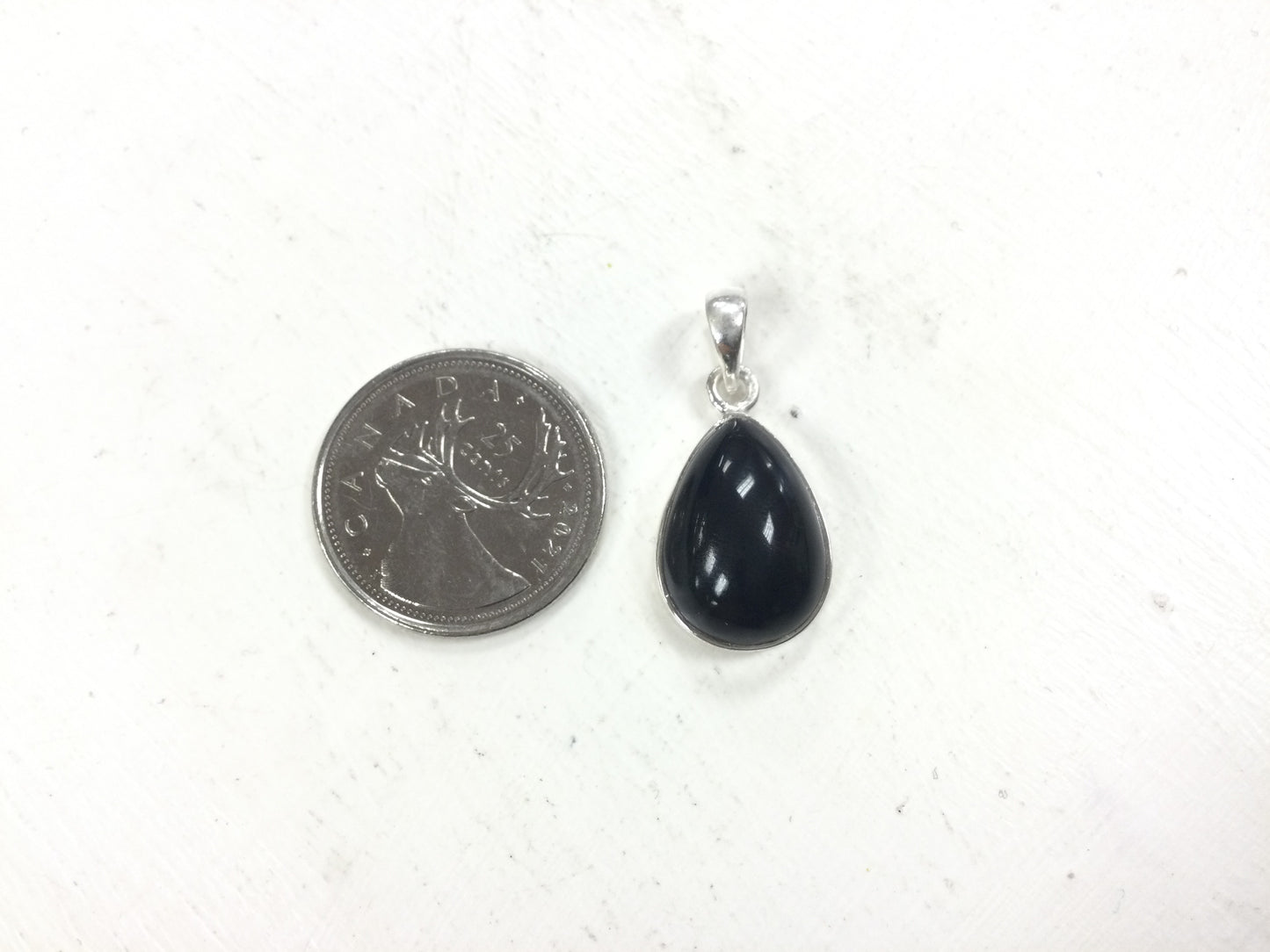 Teardrop Black Onyx Pendant