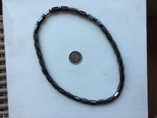 Hematite Beaded Necklace