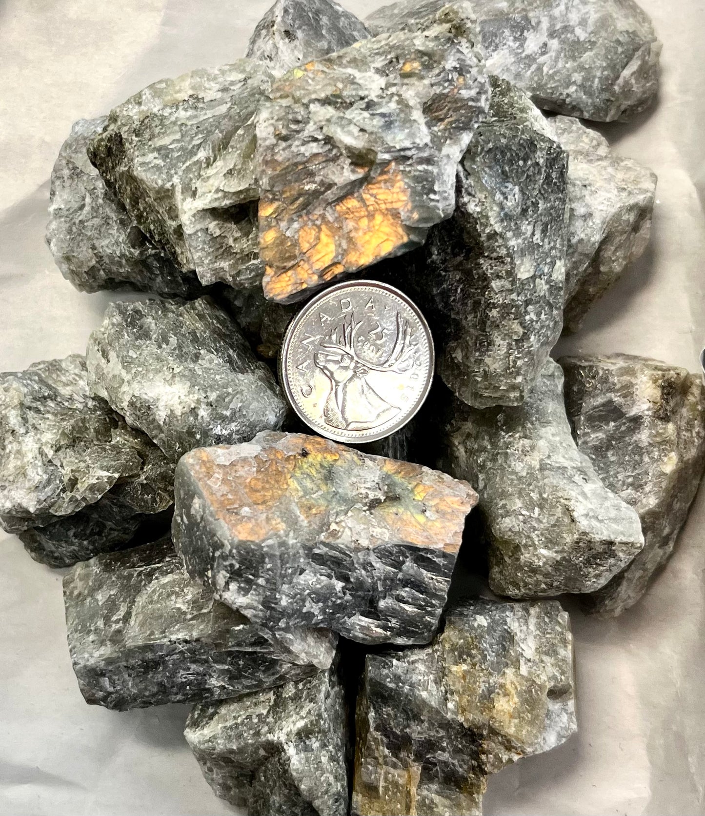 Rough Fire Labradorite