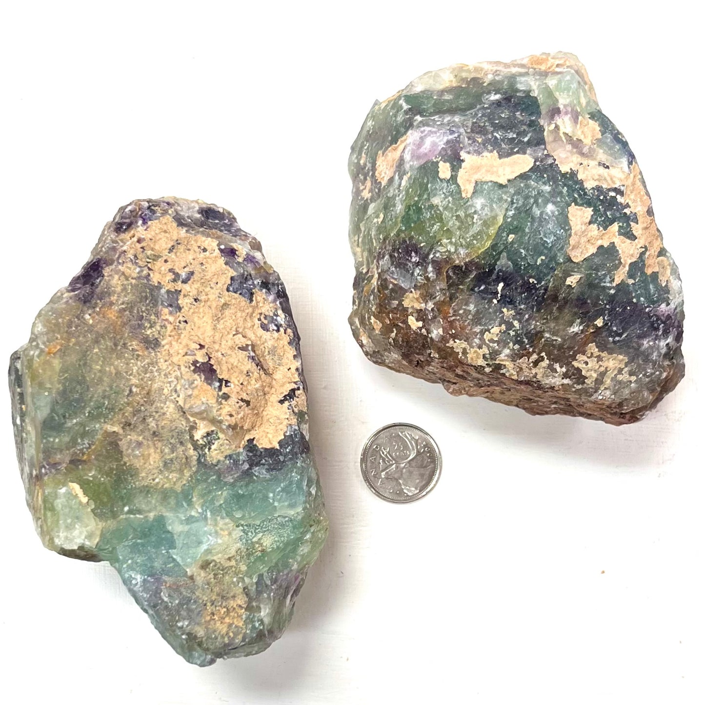 Large Rough Rainbow Fluorite Chunks (By Weight)