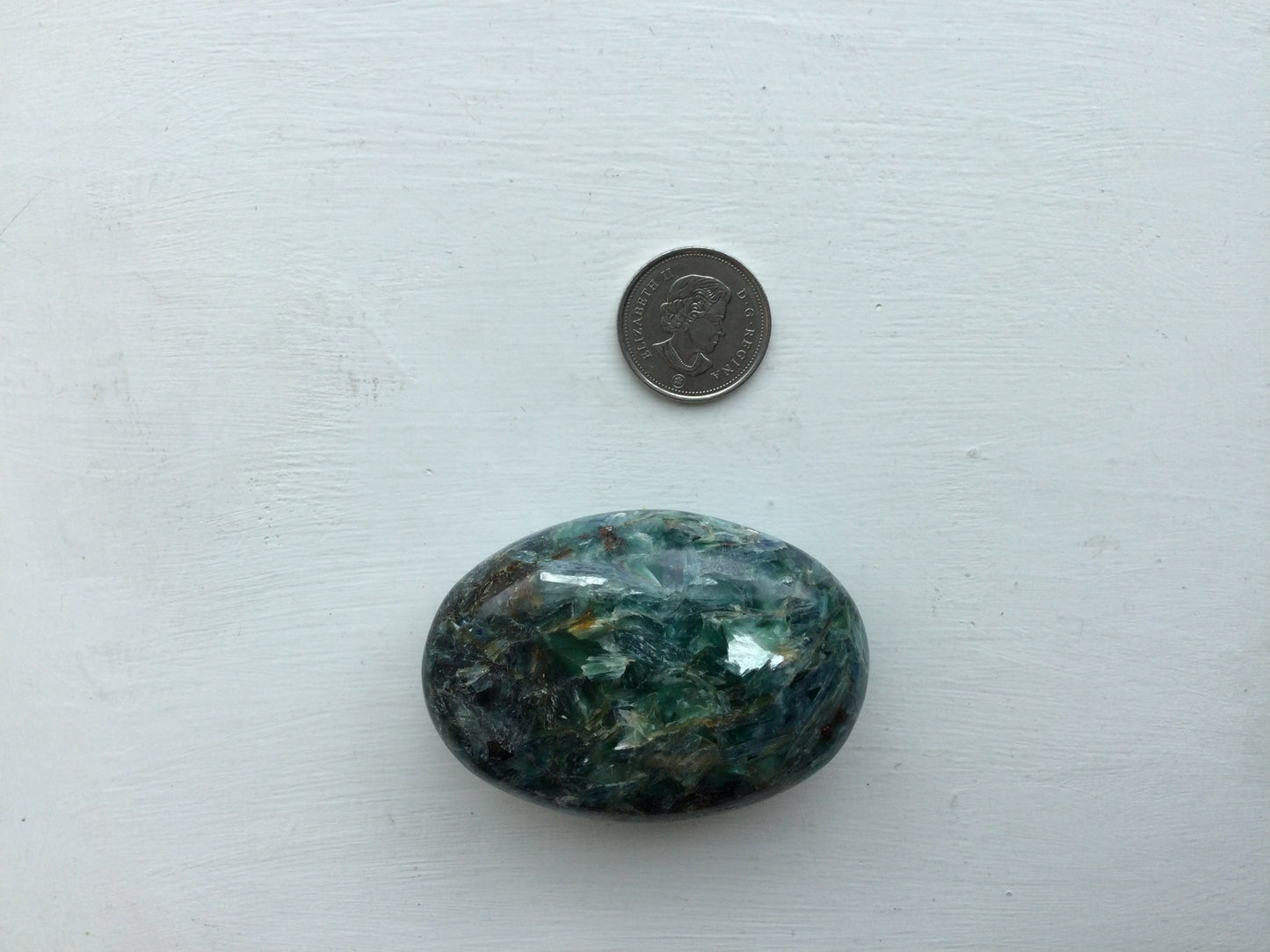 Blue & Green Kyanite Palm Stone - 149g