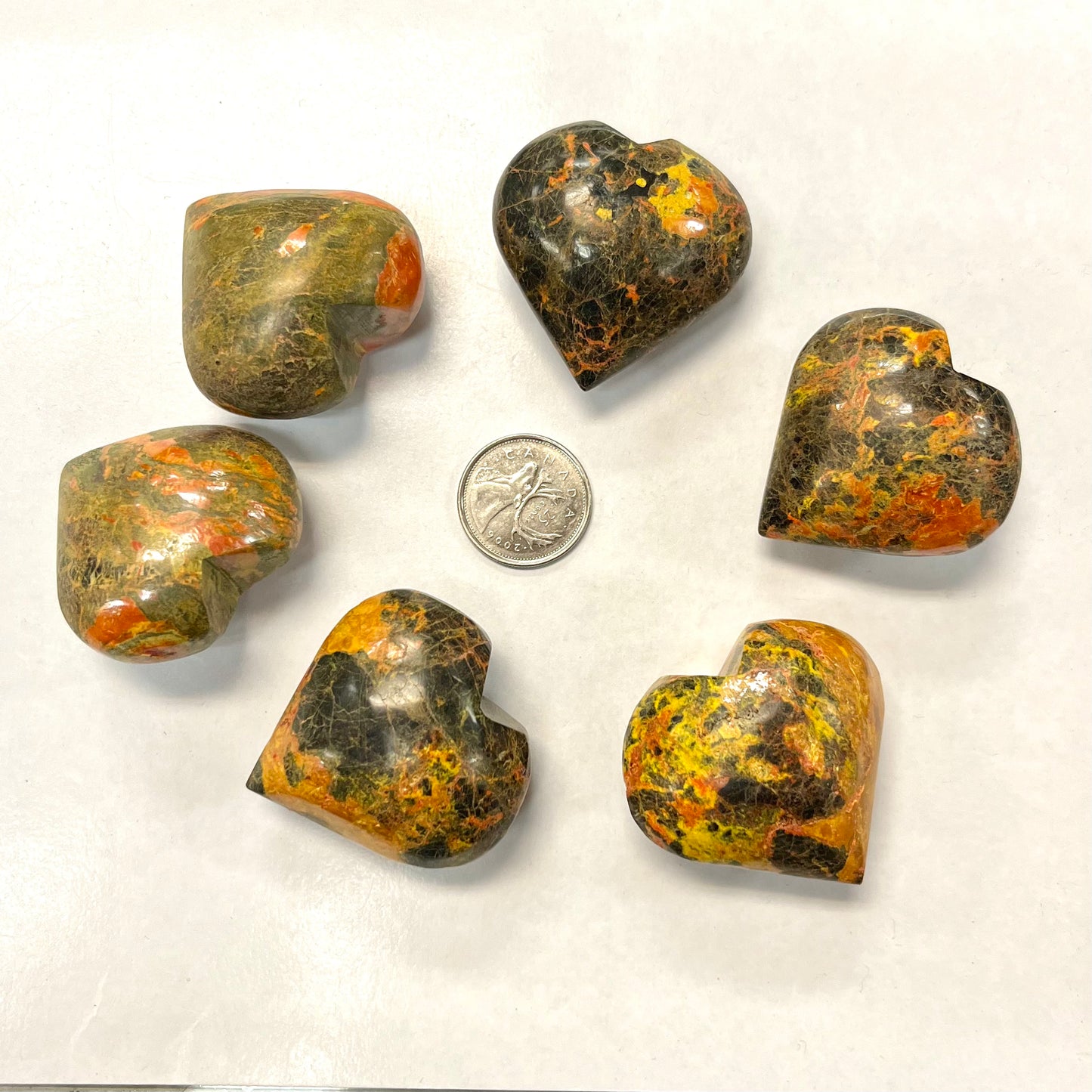 Realgar Hearts (Ruby Sulfur)