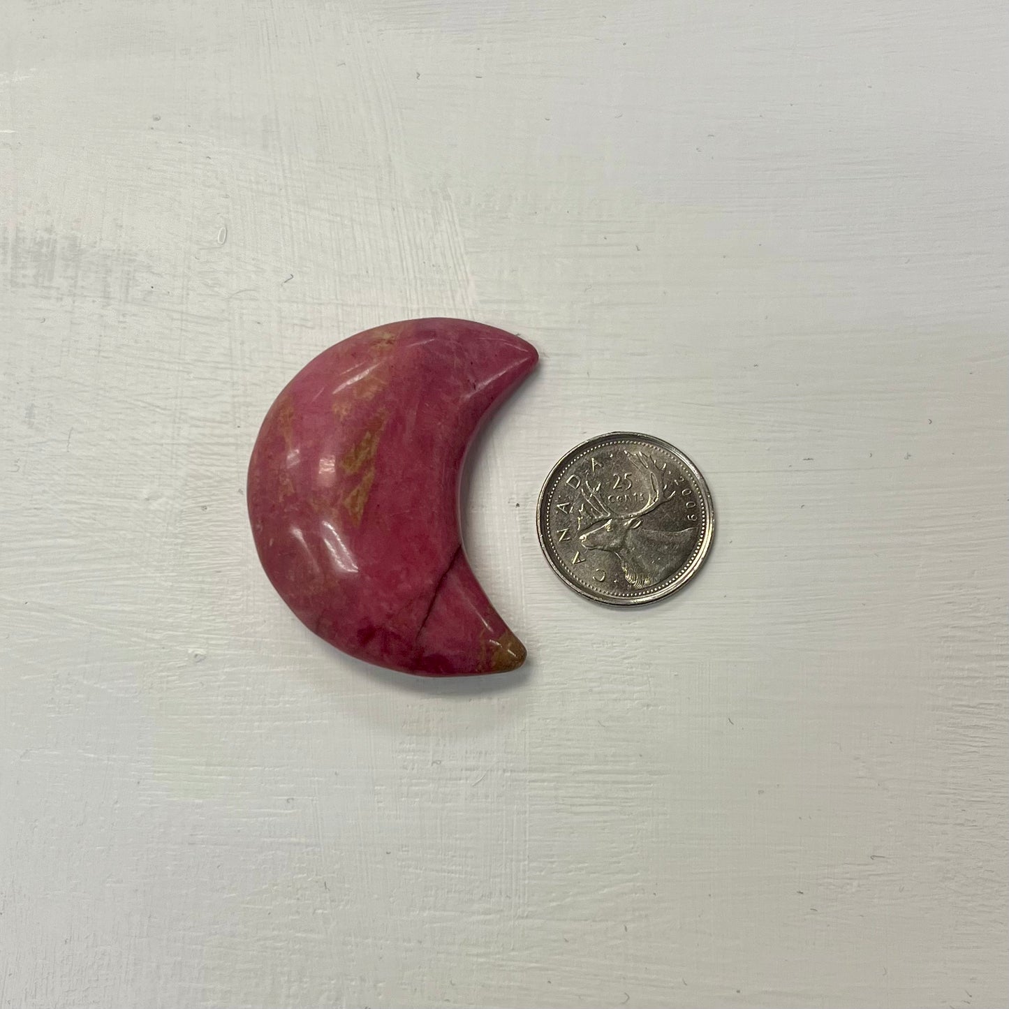 Rhodonite Moon 2"