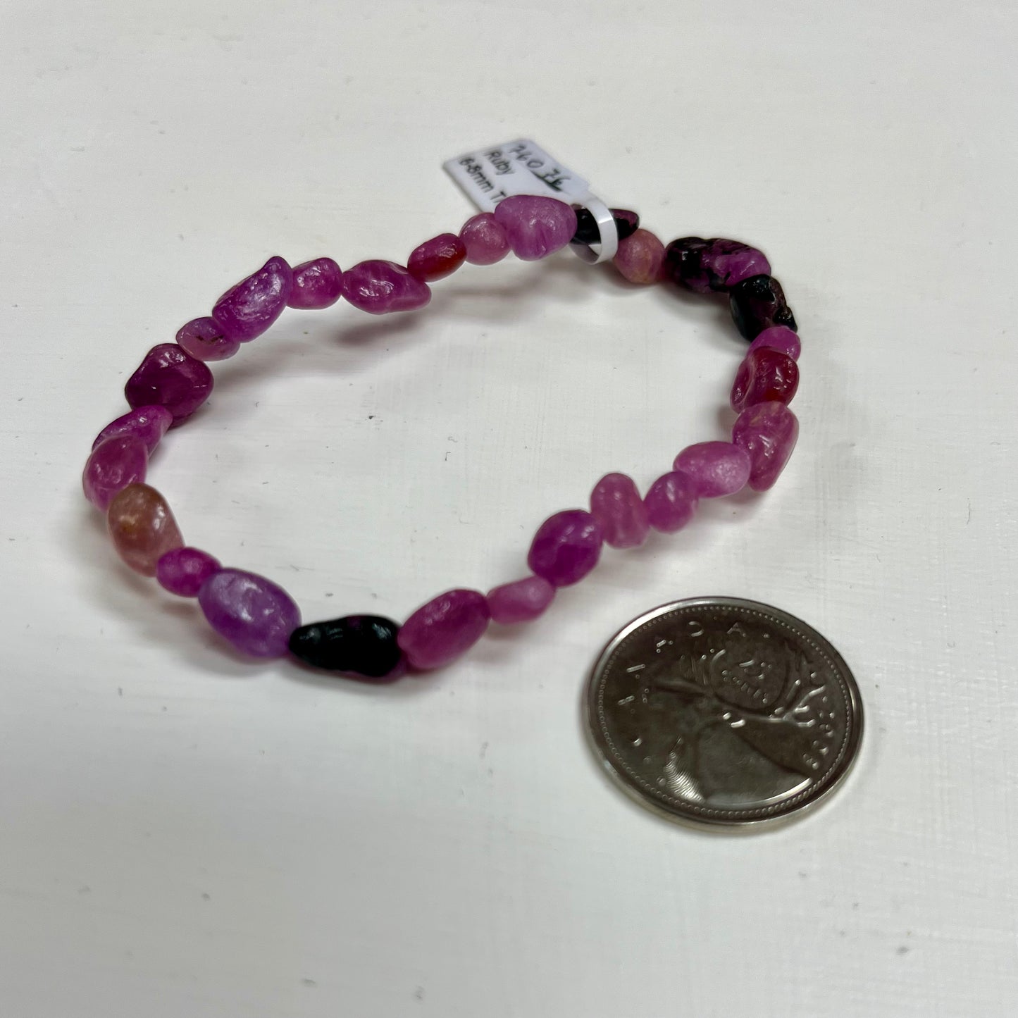 Ruby Nugget Bracelet 6-8mm