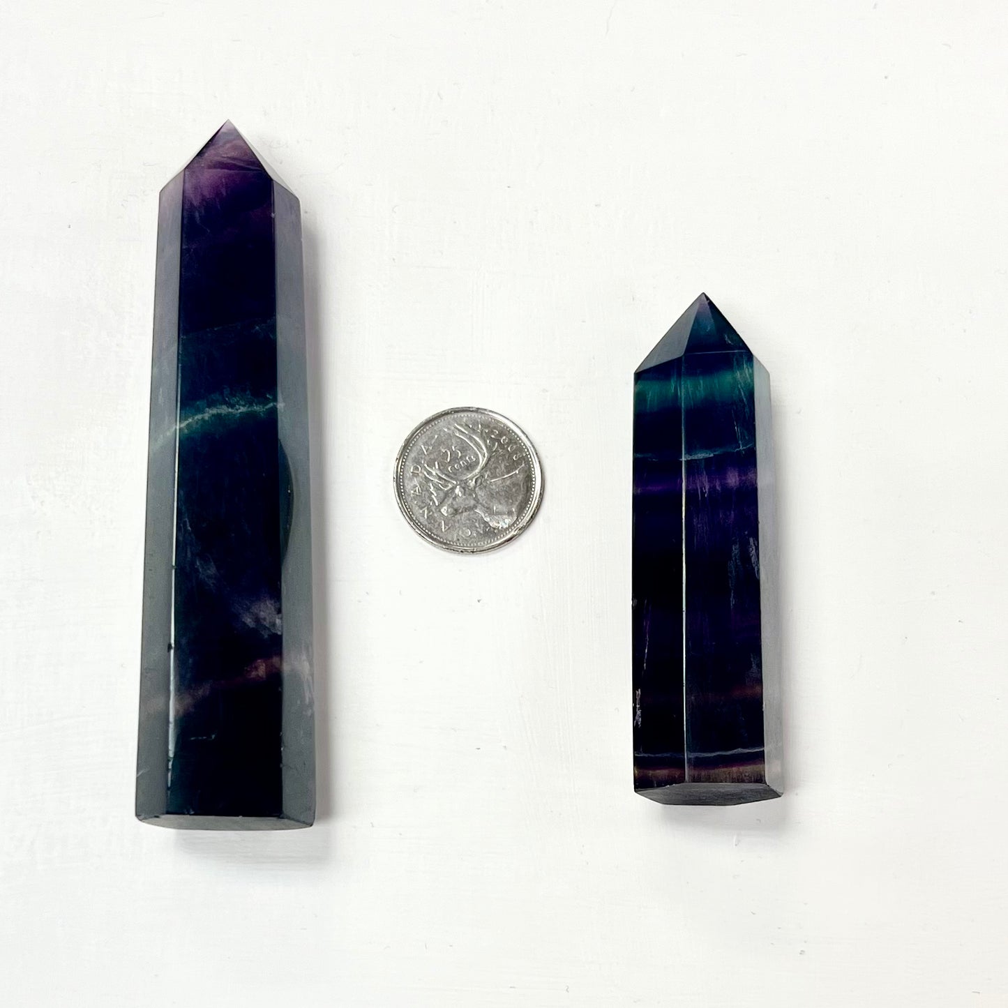 Rainbow Fluorite Points