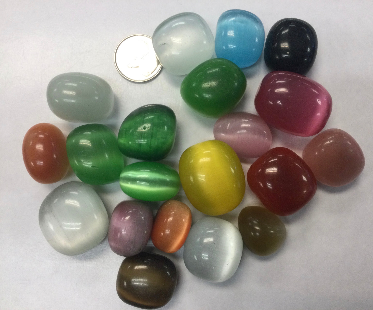 Tumbled Dyed Cat’s Eye