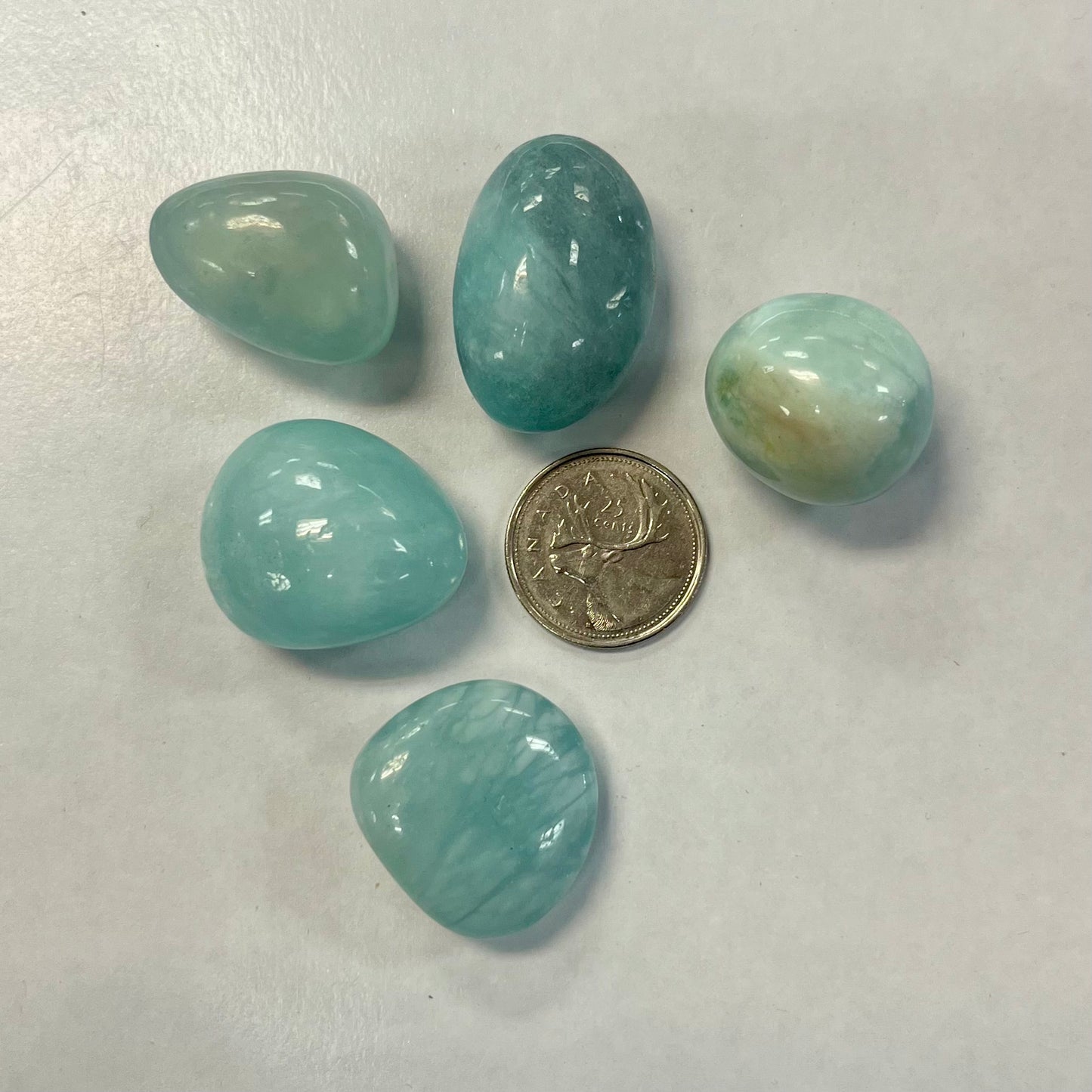 High Grade Tumbled Aquamarine