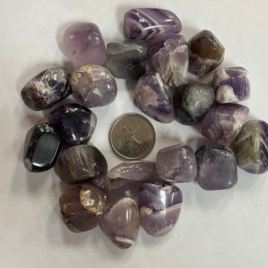 Chevron Amethyst (tumbled)