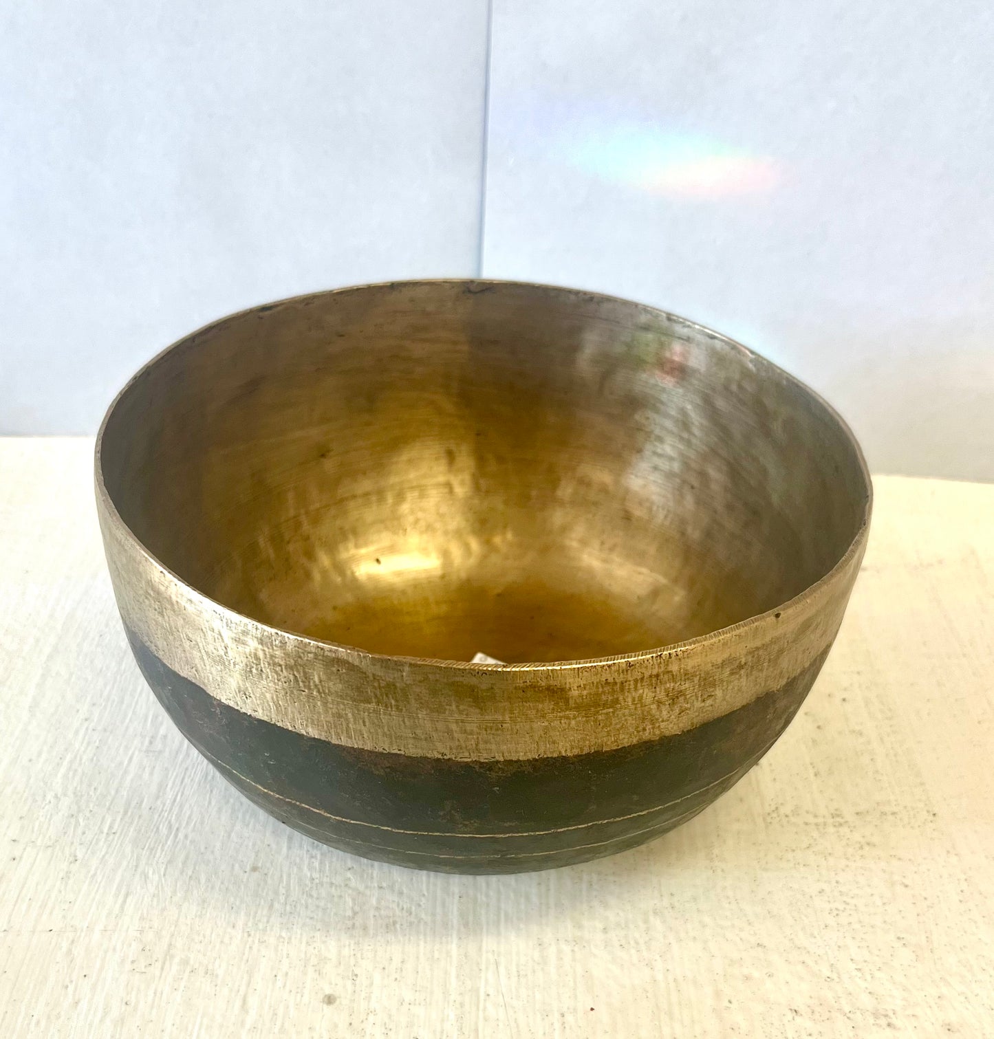 7 “ Patina Finished Brass Singing Bowl