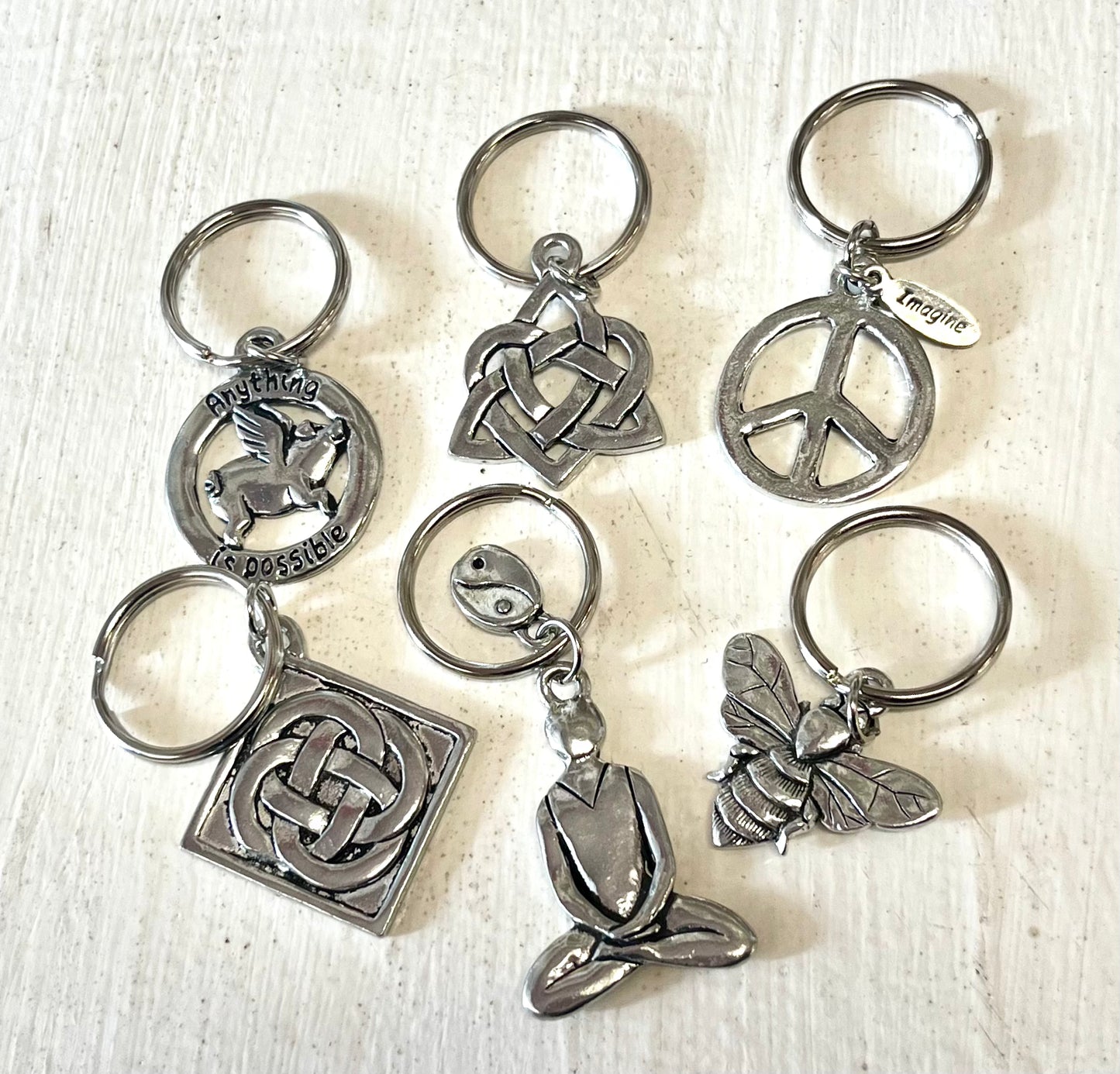 Fine Pewter Keychains - Canadian Made